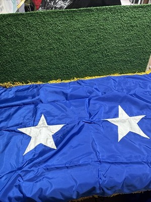 Official US Air Force TWO Star Brigadier General flag gold fringe 3  x 5  Annin