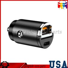 Mini Dual Usb Type-c Pd Car Phone Charger 30w Fast Charge Adapter Accessories Mini Dual Usb Type-c Pd Car Phone Charger 30w Fast Charge Adapter Accessories
