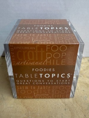 Foodies Table Topics 135 Questions To Start Great Conversations Family Card Game