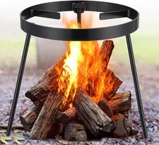 Campfire Tripod for Cooking - Campfire Cooking Equipment, Outdoor Fire Pit Stand
