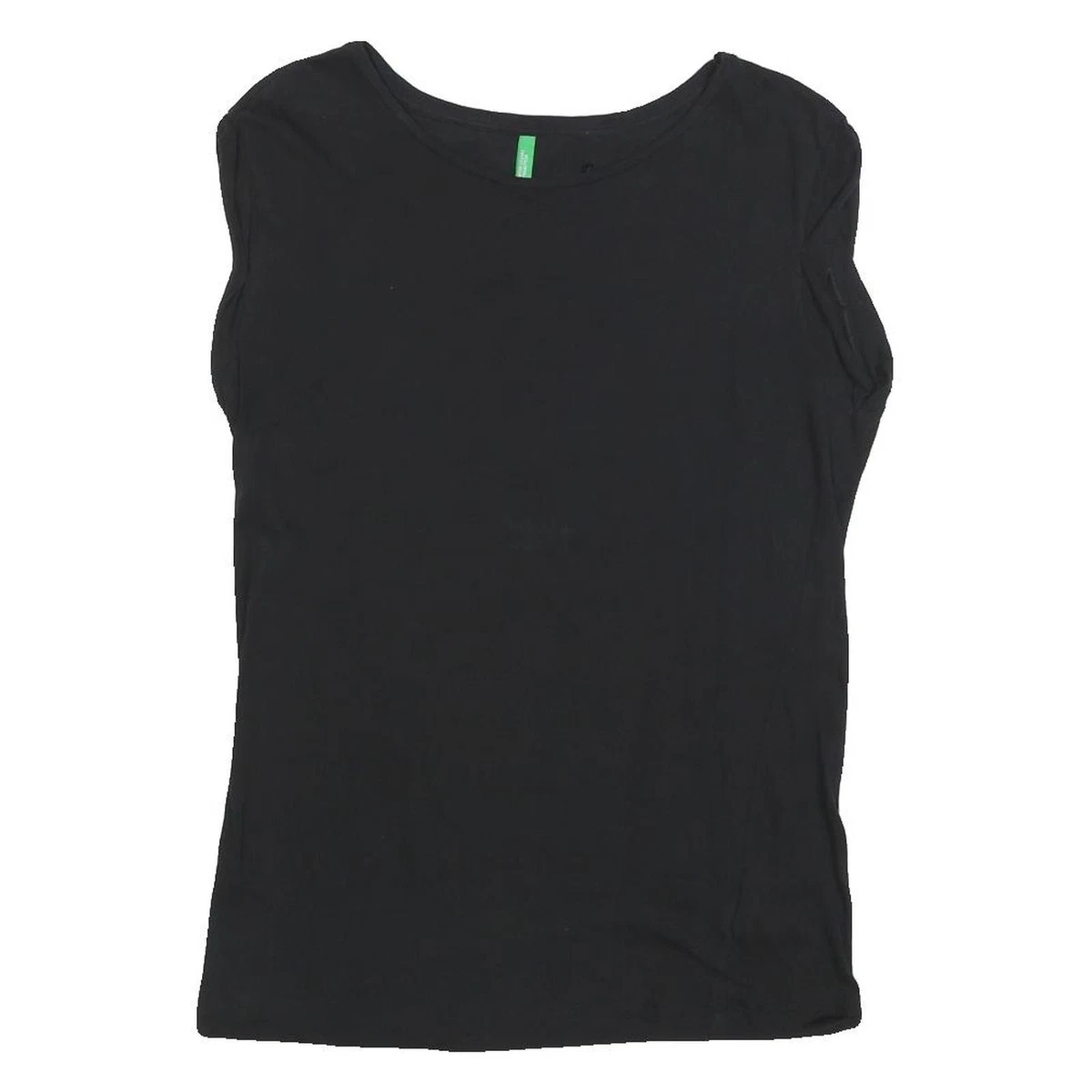 United Colors Of Benetton T-shirt Donna Girocollo In Jersey Di Cotone, Maniche Corte A Volant, Design Sostenibile E Traspirante, Comfort Casual