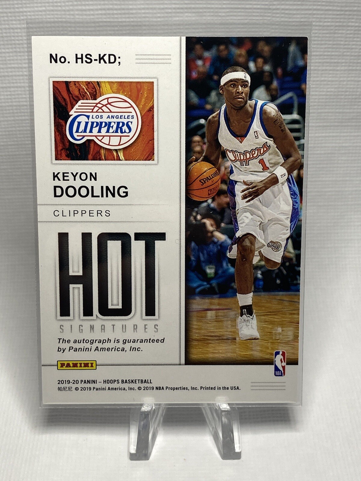 2019-20 Panini NBA Hoops - Hot Signatures Keyon Dooling #HS-KD (AU) for ...