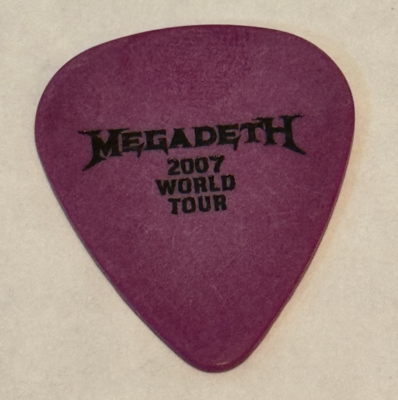 Megadeth Glen Drover Signature '07 World Tour Guitar Pick