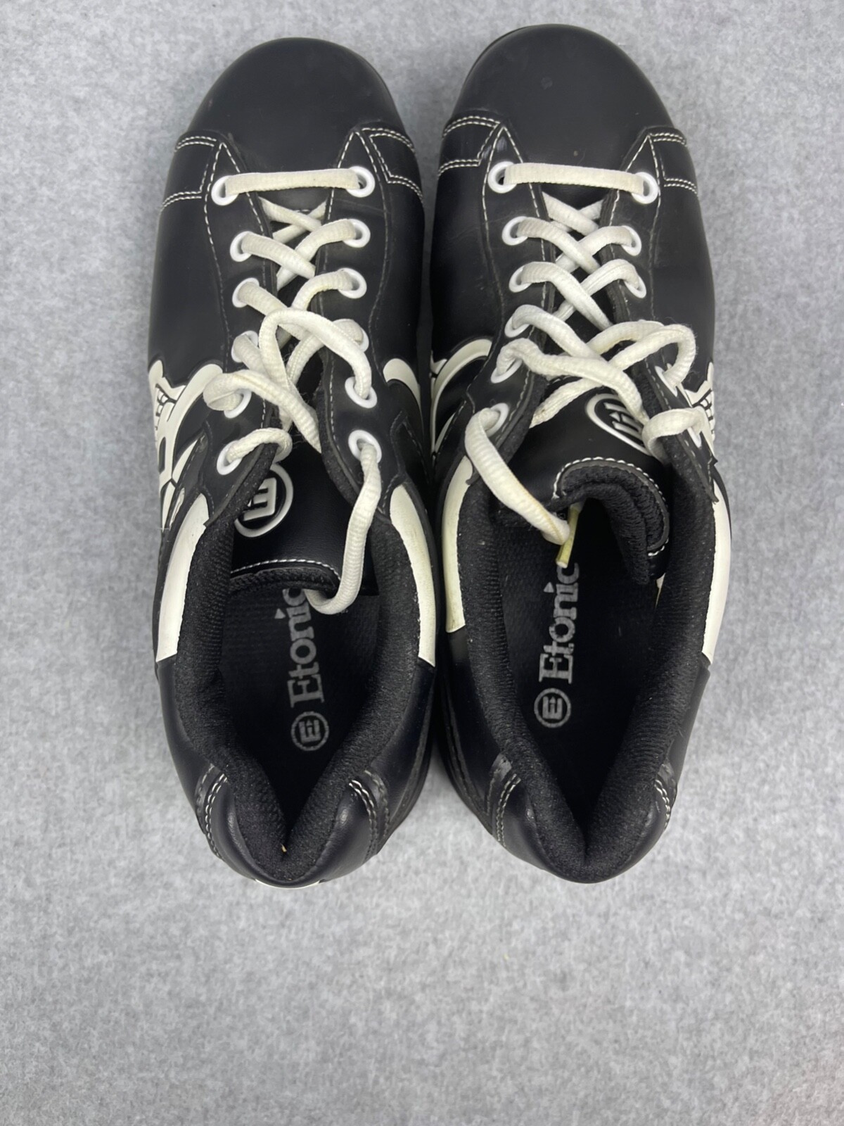 Etonic Skull Mens Size 7.5 Black Athletic Low Top Bowling Shoes EBMD