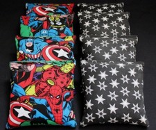 8 ACA Regulation Corn Hole Bags w Marvel comics SuperHero Friends Fabric