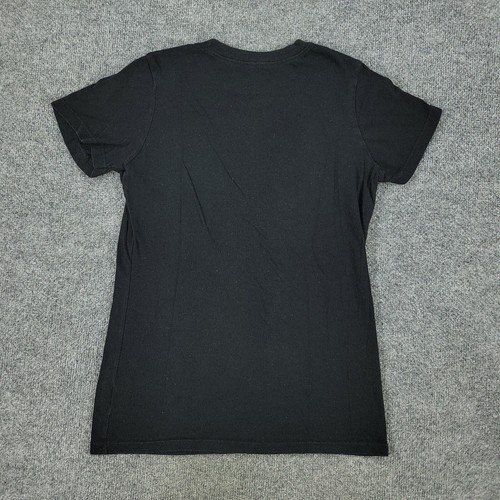 Volcom Shirt Girl Large Black Logo Spell Out Graphic Tee Crew Neck Short Sleeve - Picture 7 of 12