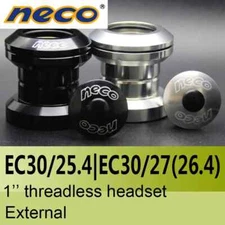 Neco Bearing External Headsets Threadless 1 Inch EC30 / 25.4 EC30 / 27 26.4mm