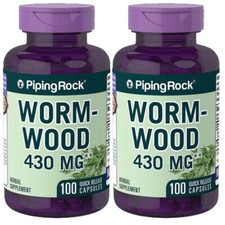 Wormwood 430mg 2X100 or 1X200 Caps Non GMO Artemisia annua