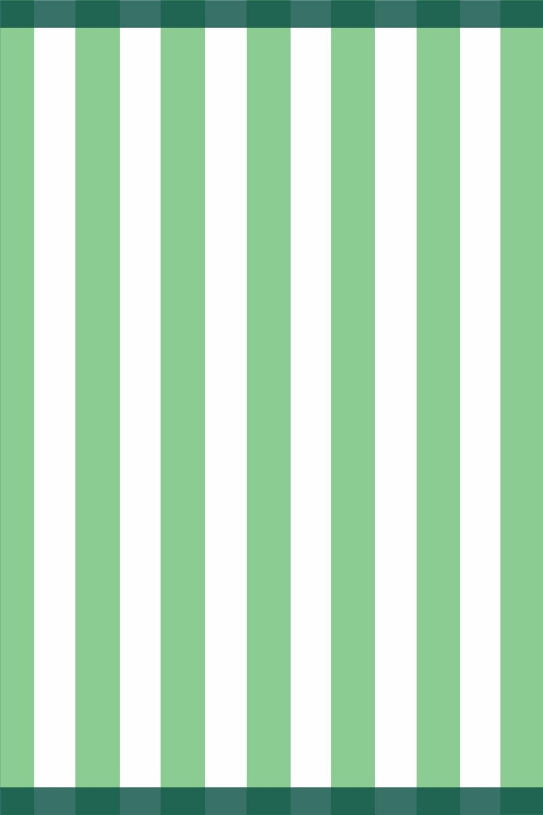 Coucke ""Malo Stripe"" (Green, Woven linen & cotton tea towel. Made in France.