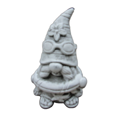 Latex beach gnome mold plaster cement casting mould 4''H x 2.5'' W