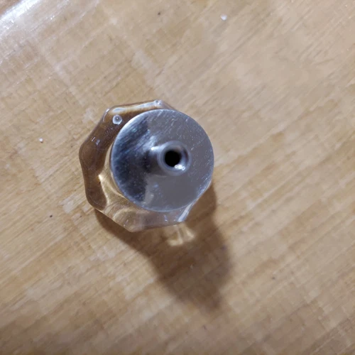 Top Knobs TK128 Clear 1-3/8 Inch Geometric Cabinet Knob - Picture 3 of 5