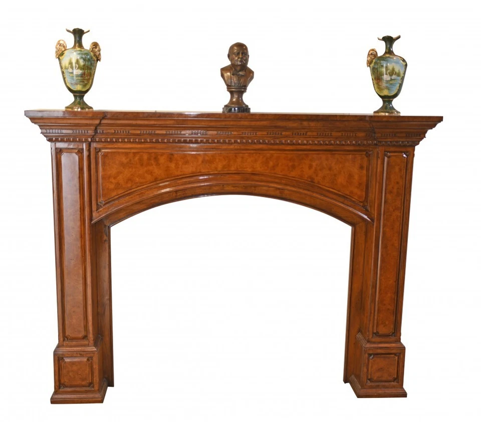 Regency Fire 环绕壁炉胡桃木地幔 — 第 4/4 张图片