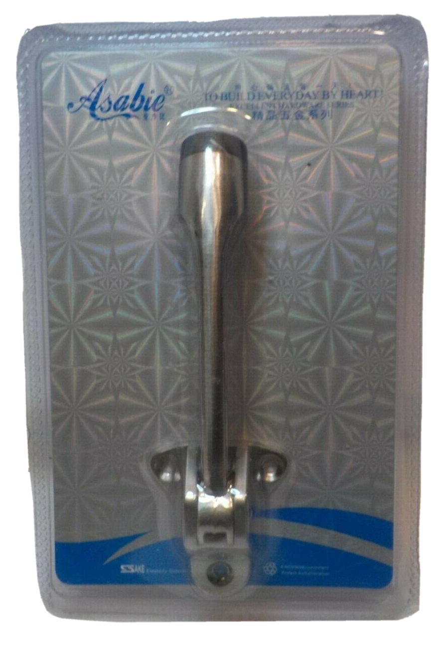 Chrome Door Stop Holder Hinged Flip Kick Down Doorstop eBay