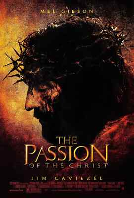 PASSION OF THE CHRIST ORIGINAL ROLLED DS MOVIE POSTER 27x40 2004 MEL GIBSON REG