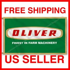 Oliver Tractor Flag Banner 3x5 ft Sign Farm Finest Machinery Tractor Quality 