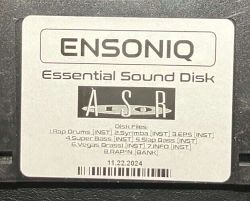 Ensoniq ASR-10 Essential Sound Disk - Rap Drums / Super Bass / Vegas Brass... - Bild 2 von 2