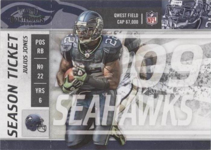 2009 Playoff Contenders Julius Jones #86 - 1 of 2