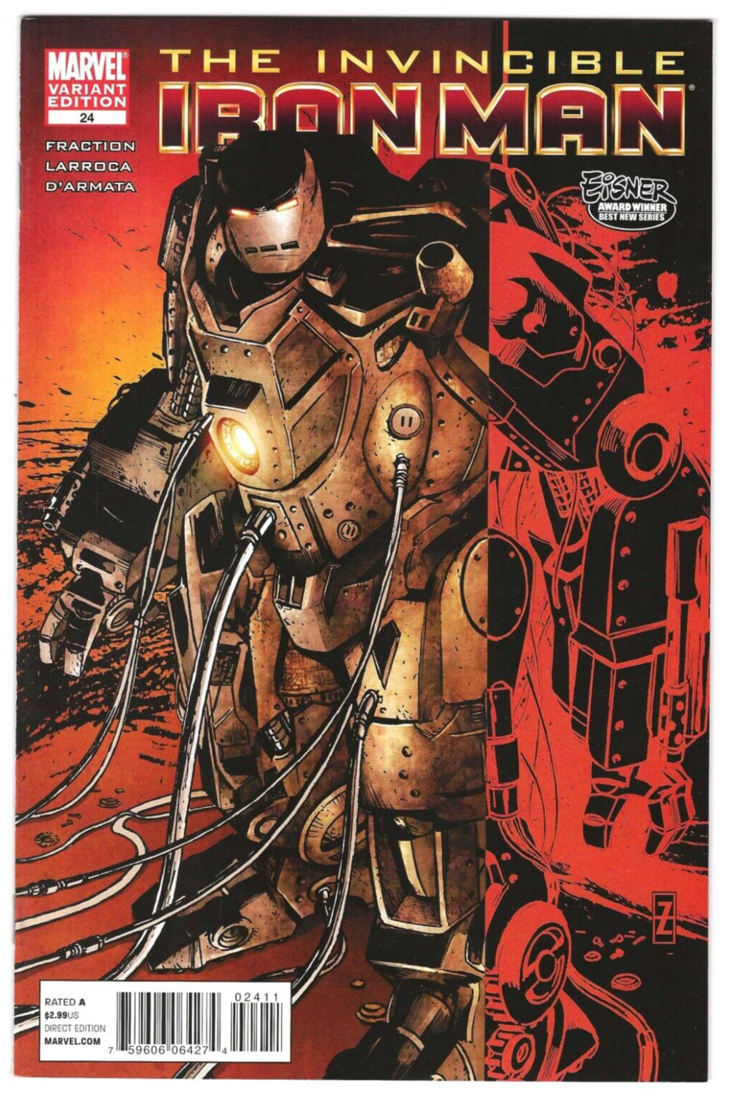 Marvel Comics THE INVINCIBLE IRON MAN #24 first printing variant cover