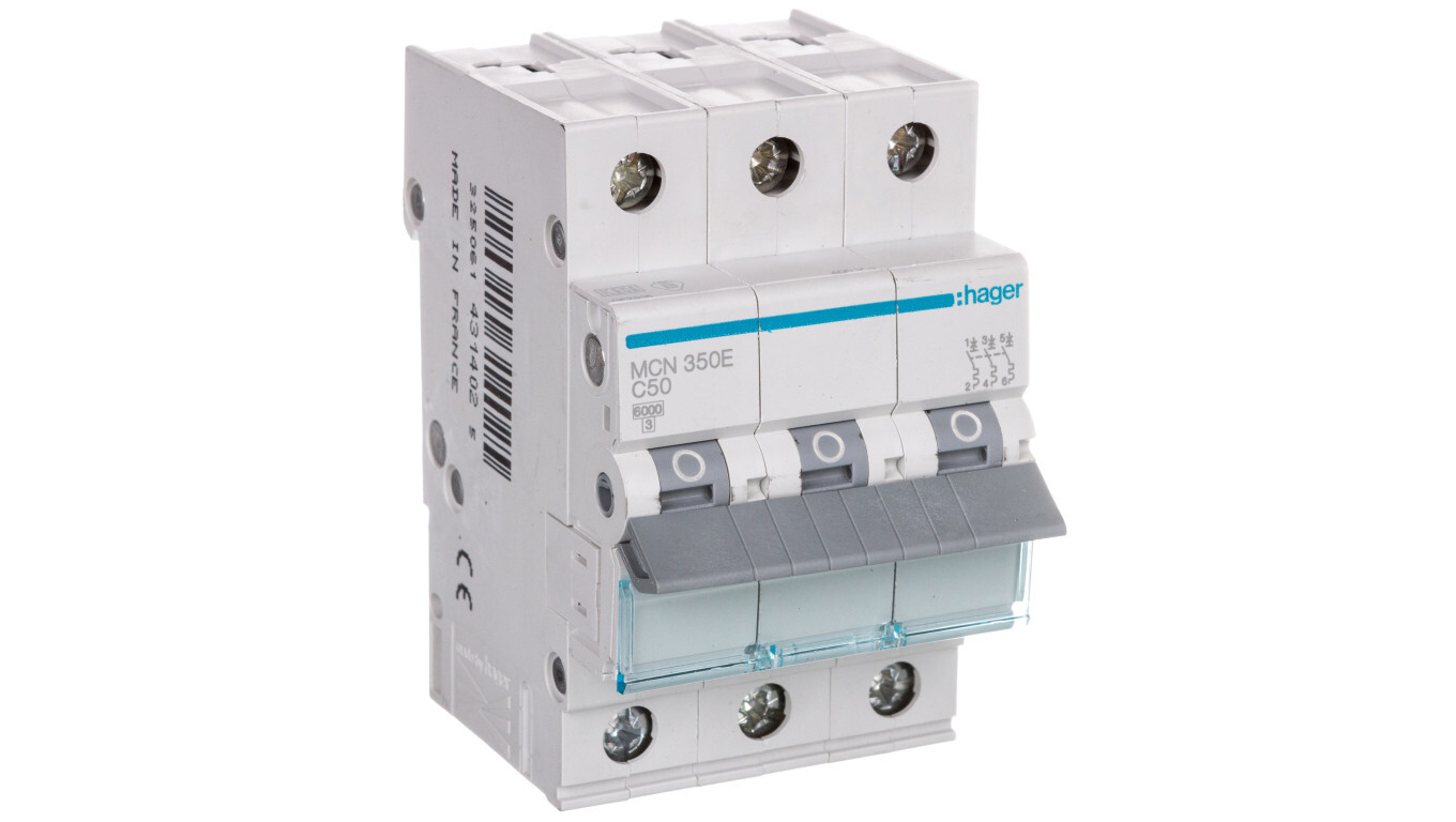 MCN350E 3P C 50A 6kA AC circuit breaker /T2UK