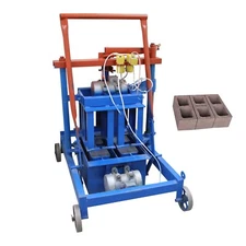 Heavy-duty 220V Hand-propelled Hollow Soil Block Brick Molding Machine 550Wx2