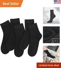 5 Pairs of Bamboo Viscose Lightweight Crew Socks for Women - Classy Comfort