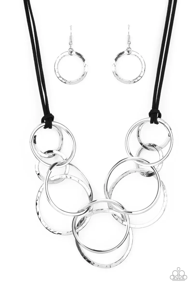 Paparazzi Spiraling Out of Couture Silver Necklace eBay