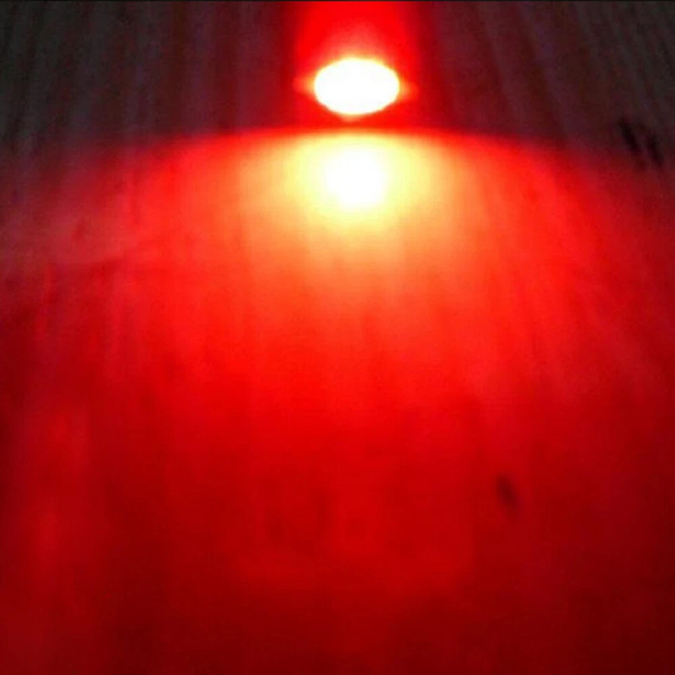 10x T5 Car Gauge 5050 1SMD 12V LED Speedo Tablero Lateral Bombilla Roja Foto 4 de 4