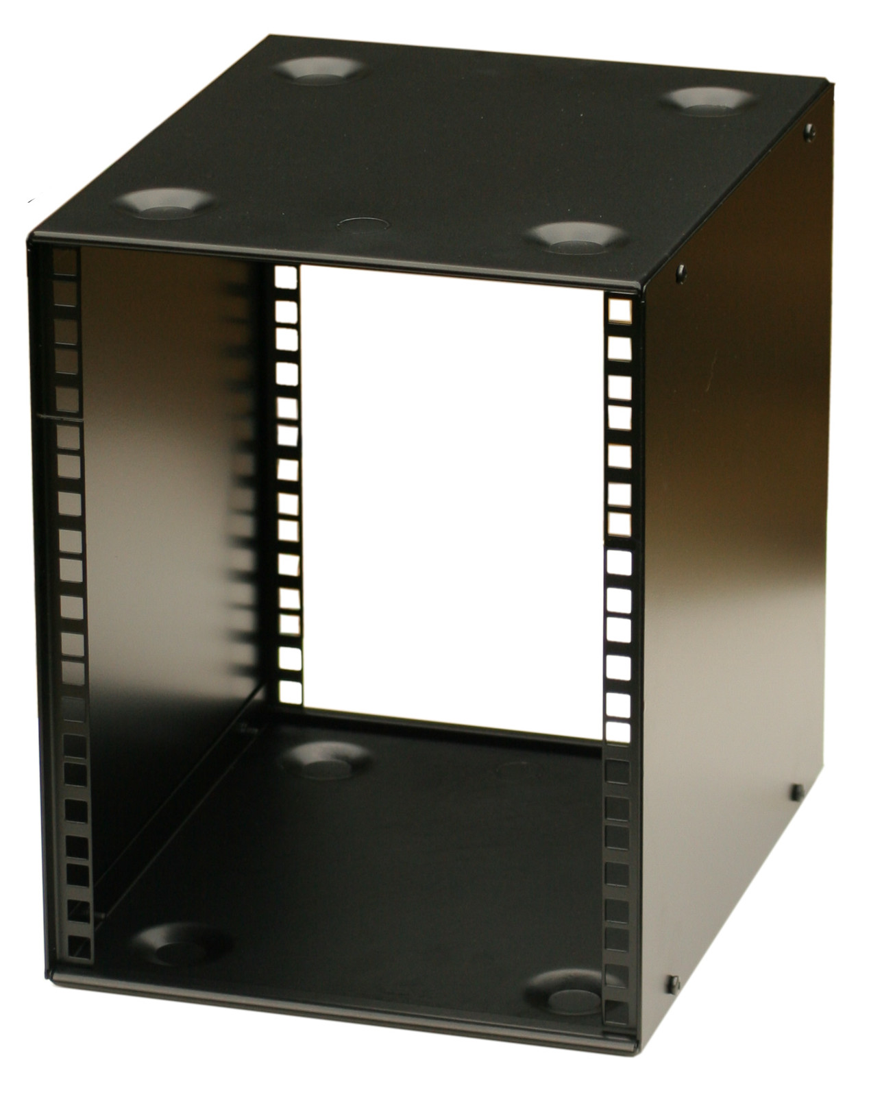 7U 10.5 inch Half- Rack 300mm STACKABLE DESK  PRO DJ AUDIO  HALF RACK  BLACK