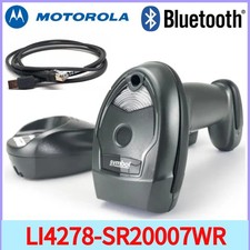 Motorola LI4278-SR20007WR Bluetooth Wireless 1D Barcode Scanner w Cable Cradle
