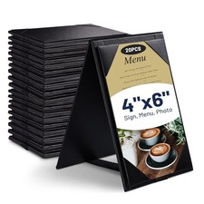 WeChef 20 Pack 4"x6" Double-Sided Menu A-Frame Holder Table Tent Restaurant Cafe