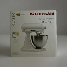 KitchenAid Classic Series 4.5 Quart Tilt-Head Stand Mixer - White