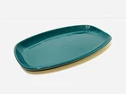 Vintage Frankoma Sandwich Platter Tray 6P Blue