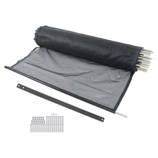 4 x 72 FT Removable Pool Fencing Protects Kids and Pets For Inground Pools Black