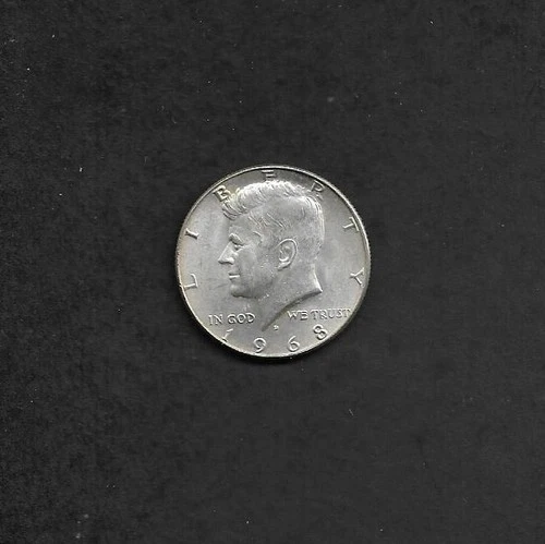 1968-D Kennedy Eagle Half Dollar , Extremely Fine/Near Uncirculated Condition
