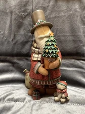 Lang & Wise Christmas Figurine Sue Dreamer Tall Hat Santa 1st Ed 1998
