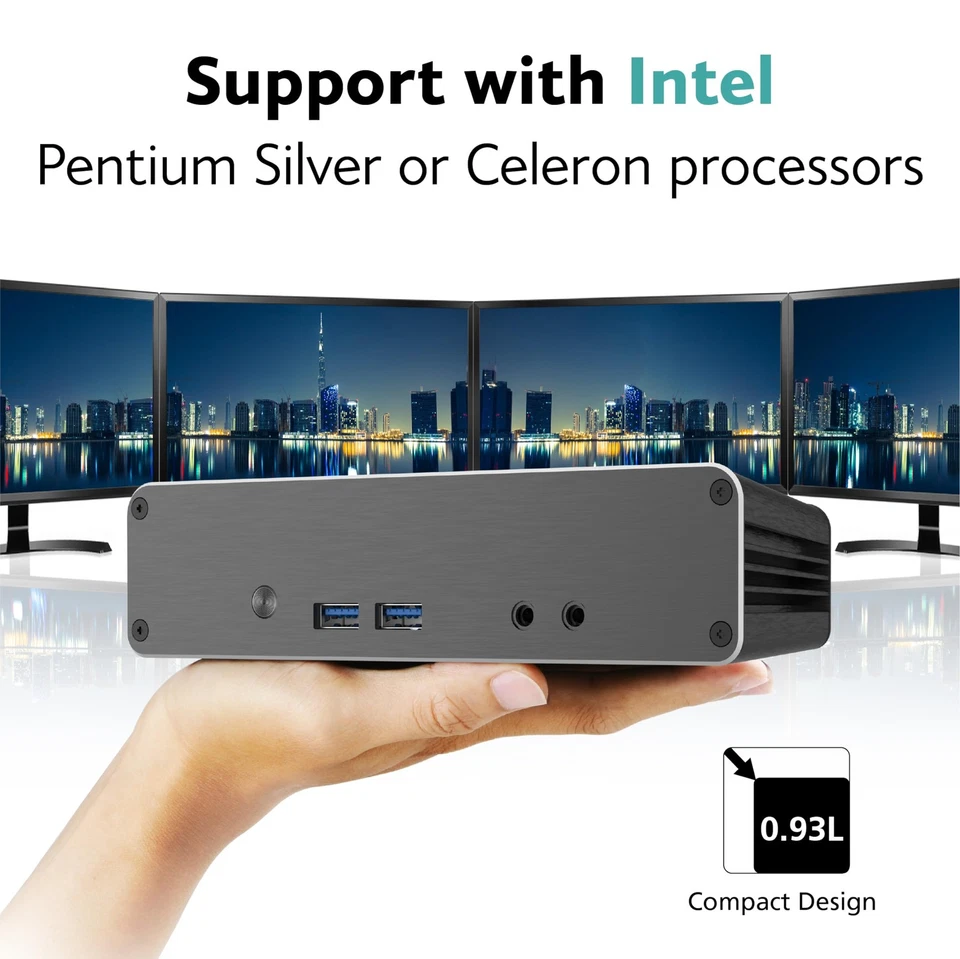 Newton CAC, Designed for Intel NUC 11 (Atlas Canyon) Mini PC, Aluminium Fanle... - Image 2 of 4