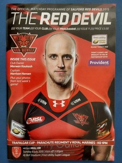 Salford Red Devils v Hull K.R 8th July 2015 Vgc