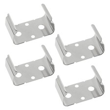VAKTOK-4PCS Metal 9-Volt Battery Support clamp AA Double Silver