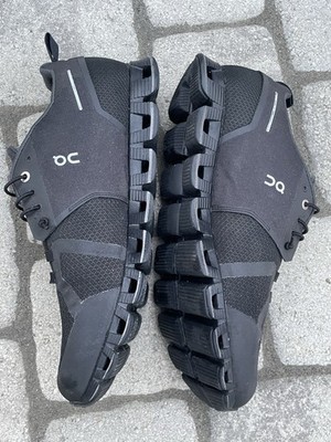 On Cloud Swiss Engineering Men s Sneakers Sz US 12M/EUR 47 Black Waterproof GUC