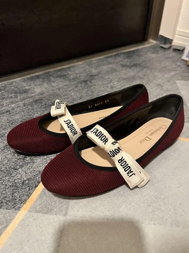 Escarpins Dior J'Adior Slingback rouge édition limitée taille 35 état d'usage