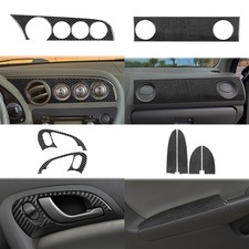 8pcs Real Carbon Fiber Set Full Interior Dash Trim Kits For Acura Rsx 2002-2006