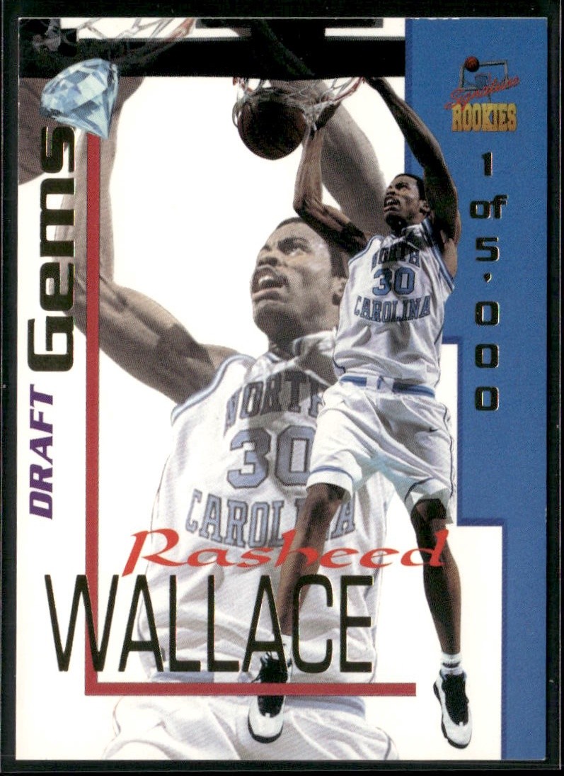 Rasheed Wallace 1995 Signature Rookies Draft Day Draft Gems #DG10