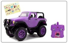 Jada Girlmazing 1:16 Jeep Wrangler RC Radio Control Cars, Toys for Kids (Purple)