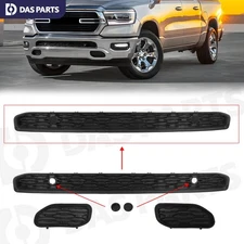 Front Bumper Lower Grille Tow Hook Cover Sensor Cap Kit For 2019-2023 Ram 1500