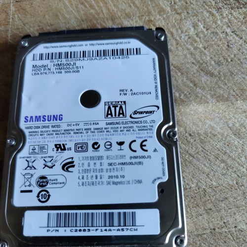 500GB Samsung 2,5" SATA Laptop Festplatte HDD ST500LM012