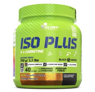 Olimp Iso Plus Powder 700 g Orange Isotonisches Getränk L-Carnitin Vitamine