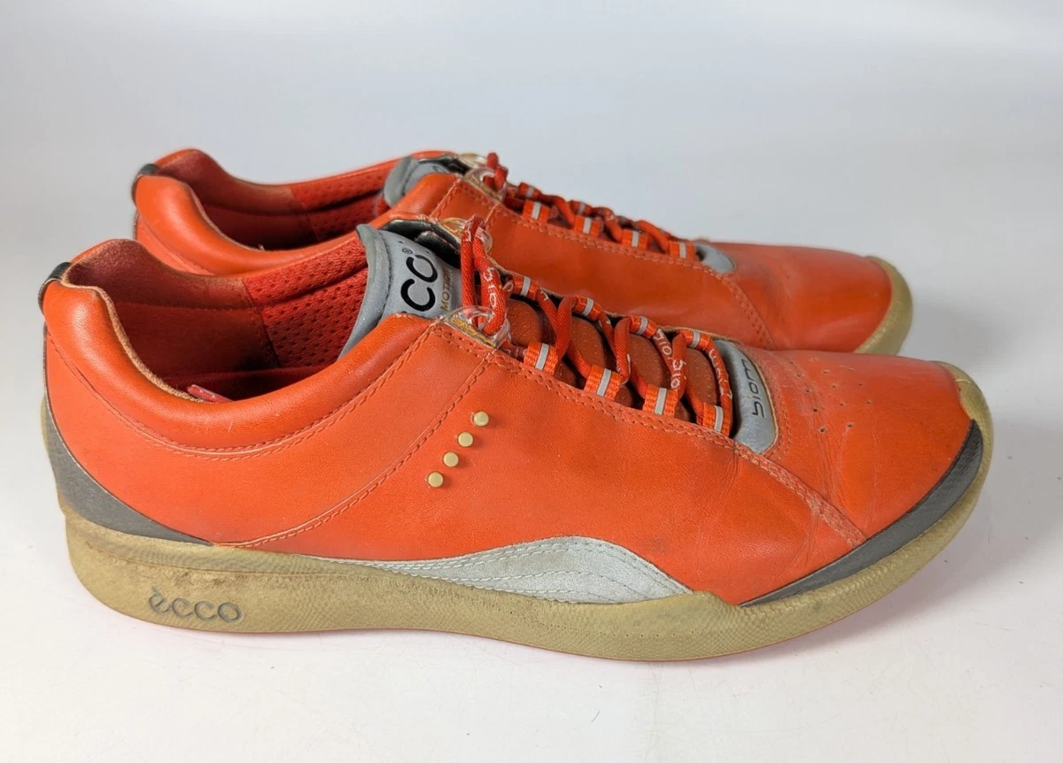 ECCO Gore-Tex Boa Gray Leather Orange Bottom Metal Spikes Men\'s Golf Shoes 7.5 Built for the golfer who moves different — ECCO 2.1 brings  main image 3