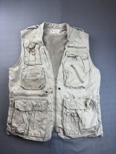 Banana Republic Safari Photographer Travel Survival Vest Large Fishing Vented