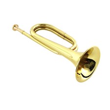 Military Emergency Bugle Cavalry Trumpet Brass Blowing Old Style Copper