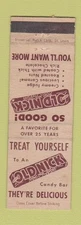 Matchbook Cover - Old Nick Candy Bar WORN
